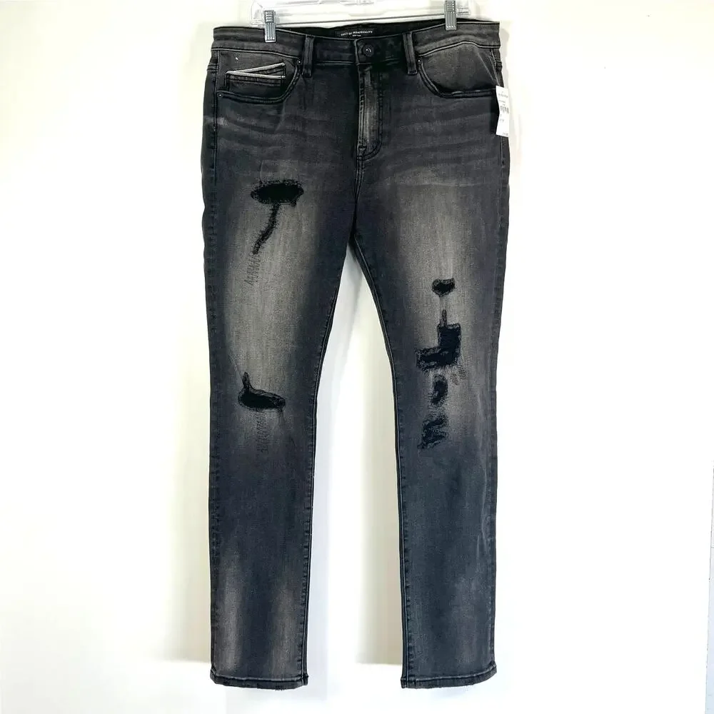 Cult of Individuality Punk Distressed Super Skinny Jeans Men's